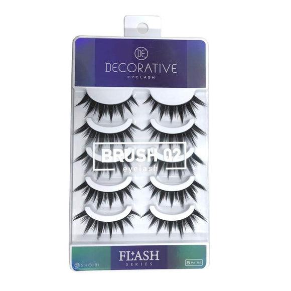 DECORATIVE EYES DECORATIVE EYELASH Decorative eyelash false eyelashes FLASH series BRUSH brush 02 SE49065 5 pairs