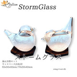 fullion storm glass bird storm glass with wood base bird bird