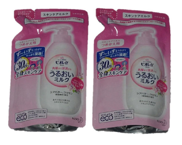 [Set of 2 bags] Biore U Moisturizing Milk Floral Fragrance Refill