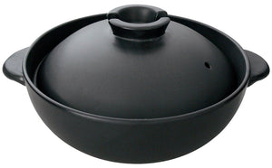 SUZUKI Banko Ware Okusho Kotobukiko All-Purpose Pot, for 3-4 People, 11.0 Inches (28 cm) (Recipe Book) 6093-5090