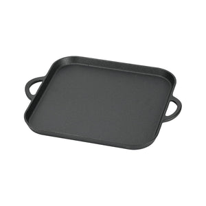 Pearl Metal HB-6112 Square Plate, 10.6 x 10.6 inches (27 x 27 cm), Iron Casting, Induction Compatible, Oven Safe, Sprout