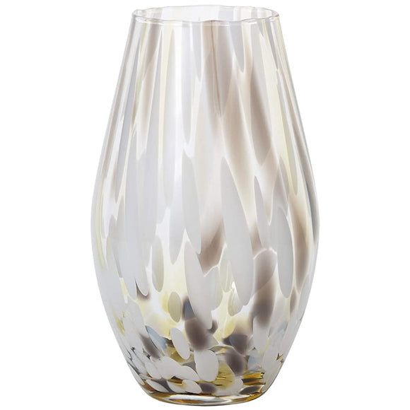 Aderia Tsugaru Vidro F-71860 Vase, Earth, Maximum Diameter 5.1 inches (13 cm), Height 8.5 inches (21.5 cm), Color Style, Made in Japan