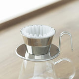 Kalita TSUBAME & Kalita WDS-155 Wave Series Coffee Dripper, Stainless Steel, Made in Japan, For 1 to 2 People