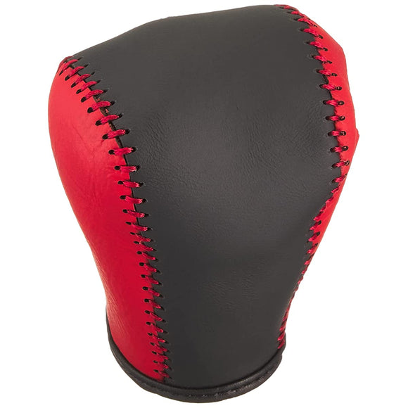 RIM (RIM) SHIFT KNOB EKUSUSUTYENZIKITTO Both Sides Red Leather X on Black Leather X Red Stitching for USE Caravan P22 - 354