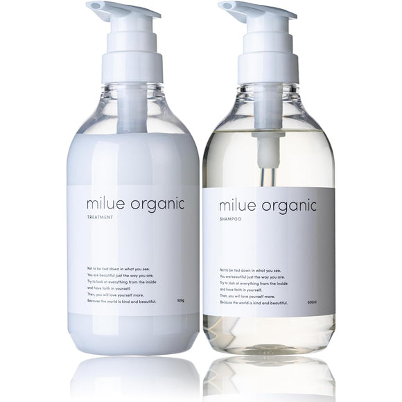 Milue Organic Shampoo Beauty Salon Exclusive Amino Acid Shampoo [Shampoo Treatment Set 500ml each] (Set)