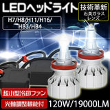 EAUTOFAN LM-N2P-H811 LED FOG Lamp, for H8/H11/H16, 120W, 19KLM, WHITE, Projector Car