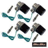 MADMAX MM11-0057-SM-4 UNIVERSAL ROUND EUROPEAN TURN Signal, Smoke, Includes Mounting Stay, Set of 4