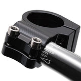 DAYTONA 69451 Shaved Clamp for Separate Handless, Left and Right Set, Fork Diameter 1.6 Inches (41 mm), Black