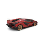 Brago 1/18 Lamborghini Cyan FKP37 Red