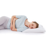 MOGU Pillow, Shoulder Pillow, Bead Pillow, Sleep Pillow, For Back and Side Use, Made in Japan, With Pillow Cover to Lighten Shoulder, (W x D x H): 23.6 x 23.6 x 1.2 inches (60 x 60 x 3/10 cm), Navy