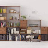 Muji 37265653 Stacking Shelf, Extra 2 Tiers, Walnut Wood, Width 15.7 x Depth 11.2 x Height 32.1 inches (40 x 28.5 x 81.5 cm)