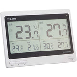 Sato PC-5400TRH 1074-00 Digital Thermometer/Hygrometer, Maximum and Minimum Temperature and Humidity Record, Notification That Exceeds Set Temperature