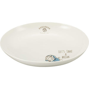 Doraemon 105156 Joyful Time Curry & Pasta Plate, 9.3 inches (23.5 cm), White