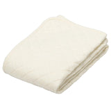 Nishikawa CM10650008BE Mattress Pad, Semi-Double, 100% Cotton, Fluffy, Pile, Heavy Duty Rubber, Use Year, Made in Japan, Beige