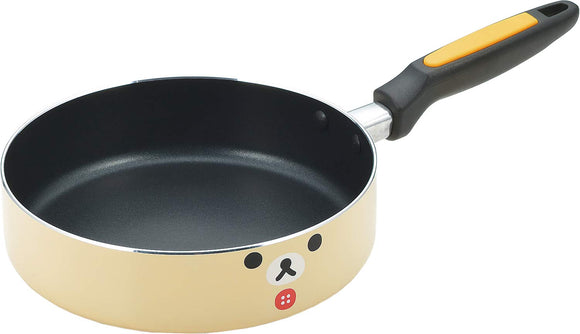 Tamahashi RK-41 Frying Pan, Cream, IH Compatible, Aluminum Frying Pan, 7.9 inches (20 cm), Rilakkuma