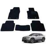 Fenice Car Mat, Floor Mat, Made in Japan (MAXDA MX-30 DREJ3P) Black, Non-Slip Shape, Anti-Slip, Anti-Slip, for Car