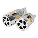 Pikachu T20 Single LED BULB WITH BUILT-in RESISISTOR, EXPLOSION-BAKU-650LM, Turn Signal Led Bulb, Pinch Part, Fan Included, Genuine Equivalent SiZe, 2 Pieces 6015