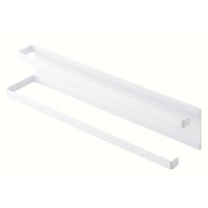 Yamazaki Washing Machine Horizontal Magnet Towel Hanger 2 Tier Plate White 2958