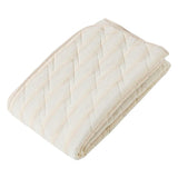 Nishikawa PIQ0605413BE Mattress Pad, Double, 100% Cotton, Smooth, Refreshing, Shijira, Light Stripe, Beige