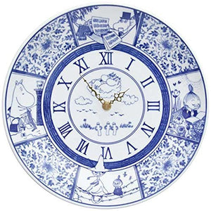 Moomin X amabro Sometsuke Clock Time Goes On amaburo some Tab, Clock [Blue]