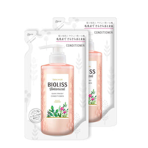 SALON STYLE SS Bioliss Botanical Conditioner Refill Straight Sleek with Sample AZ19 Treatment Refill 340mL+340mL