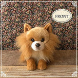 Ninia and Kino Sleeping Dog Pomeranian Plush Toy, Dog, Realistic