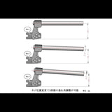 Bikers Separate Handle Z650 Ninja400 Ninja650 Hole Pre-Orange BK-K0393-ORG