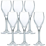 Toyo-Sasaki Glass SQ-04254HS Champagne Glass, Vintage, 4.9 fl oz (140 ml), Made in Japan, Dishwasher Safe, Set of 6