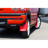 MONSTER SPORT 787500-7800MR Hustler Mud Flap Set, Red