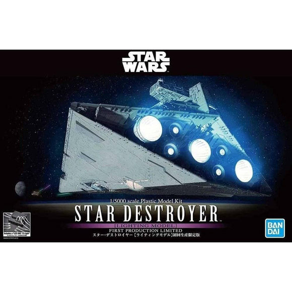 Bandai Star Wars Star Destroyer [Lighting Model] First Press Limited Edition 1/5000 Scale Plastic Model