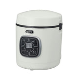 Toffee K-RC2-AW Microcomputer Rice Cooker, Ash White, Compact, No. 1.5, 30 Minutes, Fermentation Mode, Includes Reservation Timer, Removable Power Cord, Retro, Cute