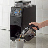 Toffee K-CM9-RB Custom Drip Coffee Maker with Fully Automatic Mill, Drip Bean Grinder, Stepless Grinding, Temperature Settings, 3 Levels of Flavor, Timer Function, Cleaning Mode