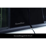Secondstage Toyota Land Cruiser Prado 150 Series Pillar Garnish Genuine Visor Piano Black T385BLK