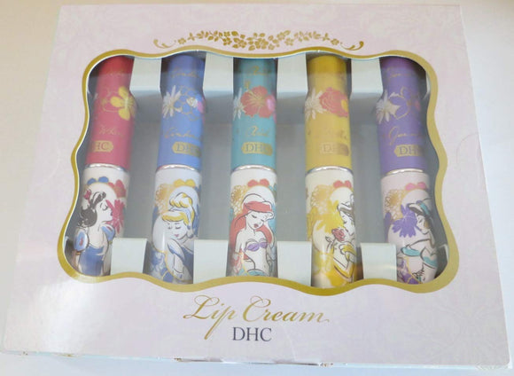 DHC Medicated Lip Balm Flower [Disney Princess] Set of 5 [Snow White] [Cinderella] [Ariel] [Belle] [Jasmine]