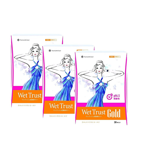 Hanamisui Wet Trust Gold (30 Pieces) x Set of 3, Wet Trust Gold