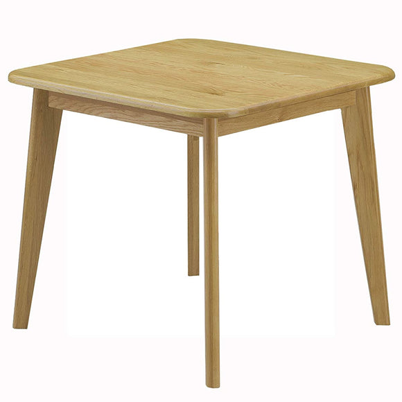 Sekikagu 201096 Dining Table, Natural, Width 31.5 x Depth 31.5 x Height 28.0 inches (80 x 80 x 71 cm), Solid Oak Wood