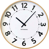 KATOMOKU plywood clock 17 Atomic Clock Sweep (Continuous Second Hand) km-106NARC 14.3 inches (362 mm)
