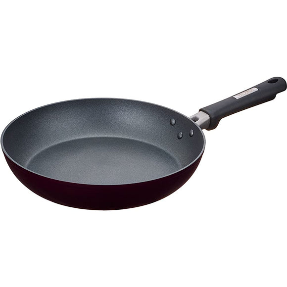 Thermos KFC-028 BK Frying Pan, 11.0 inches (28 cm), Plasma Super Hard Coat, Induction Compatible, Black