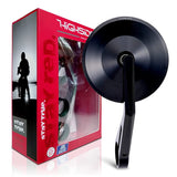 DAYTONA HighSider 17883 BAR-END Mirror, for Motorcycles, 1 Side, Safety Standard Compiliant, Ece Standard, Clear, Montana Black