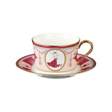 Noritake TG93686/N-092L Cup & Saucer (Both Coffee and Tea), 8.5 fl oz (245 cc), Moomin Valley Summer Festival, 1 Guest, Red, Bone China