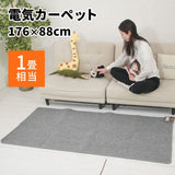 MORITA TMC-100 Electric Carpet, Approx. 69.3 x 34.6 inches (176 x 88 cm), Equivalent to 1 Tatami Mat, Gray