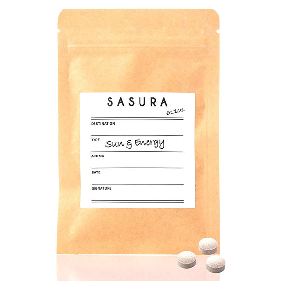 SASURA Supplement, Drink, Sun Protection, 60 Grains, Vitamins, Collagen, Water-Soluble Dietary Fiber, Beauty Energy, W Formulated Health Food