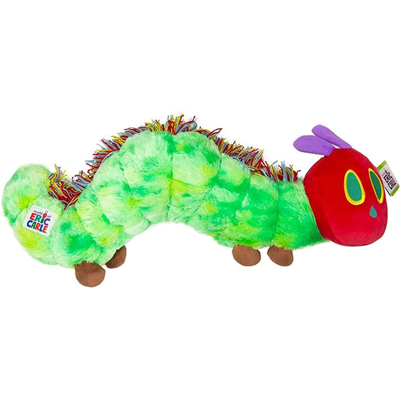 The VeryHungryCaterpillar Extra Large Plush Toy, Total Length Approx. 29.9 inches (76 cm), Height Approx. 11.8 inches (30 cm), World of ERIC CARLE
