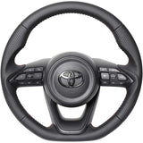 REAL (Real) Steering [Yaris (10 series/210 series)*GR Yaris and Yariskross No] All Leather TYE-LPB-RD
