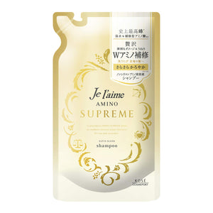 KOSE KOSE Jureme Amino Supreme Shampoo (Satin Sleek) Smooth Refill 350ml Rose & Jasmine Fragrance Refill 350ml