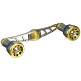 LIVRE Full Comp Reel, Crank (For Left Wind) for Shimano 100 (Titanium P+Gold G)