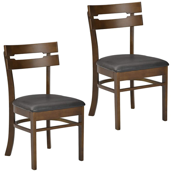 Tamaliving 50004839 Dining Chair, Boa, Brown, Set of 2, Finished Product