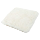 Nishikawa IHG1009014W Luxury Shearling Cushion, Compact Size, 100% Natural Shearling, Stuffiness Resistant, Stain Resistant, White