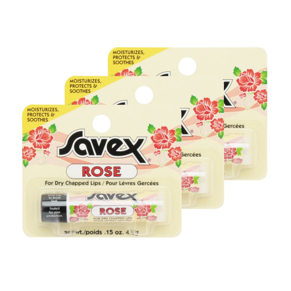 Savex Rose Stick (Lip Balm) Set of 3 4.2g