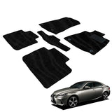 Fenice Car Mat, Floor Mat, Made in Japan, Lexus IS350 IS350 IS350 IS250 IS250 IS250 IS250, Right Handle, Wave Black, Wave Black, Anti-Slip Shape, Non-Slip, Car Mat